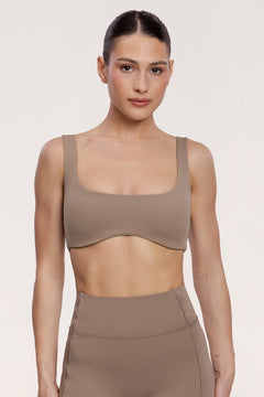 Sports bra pilates era warm beige