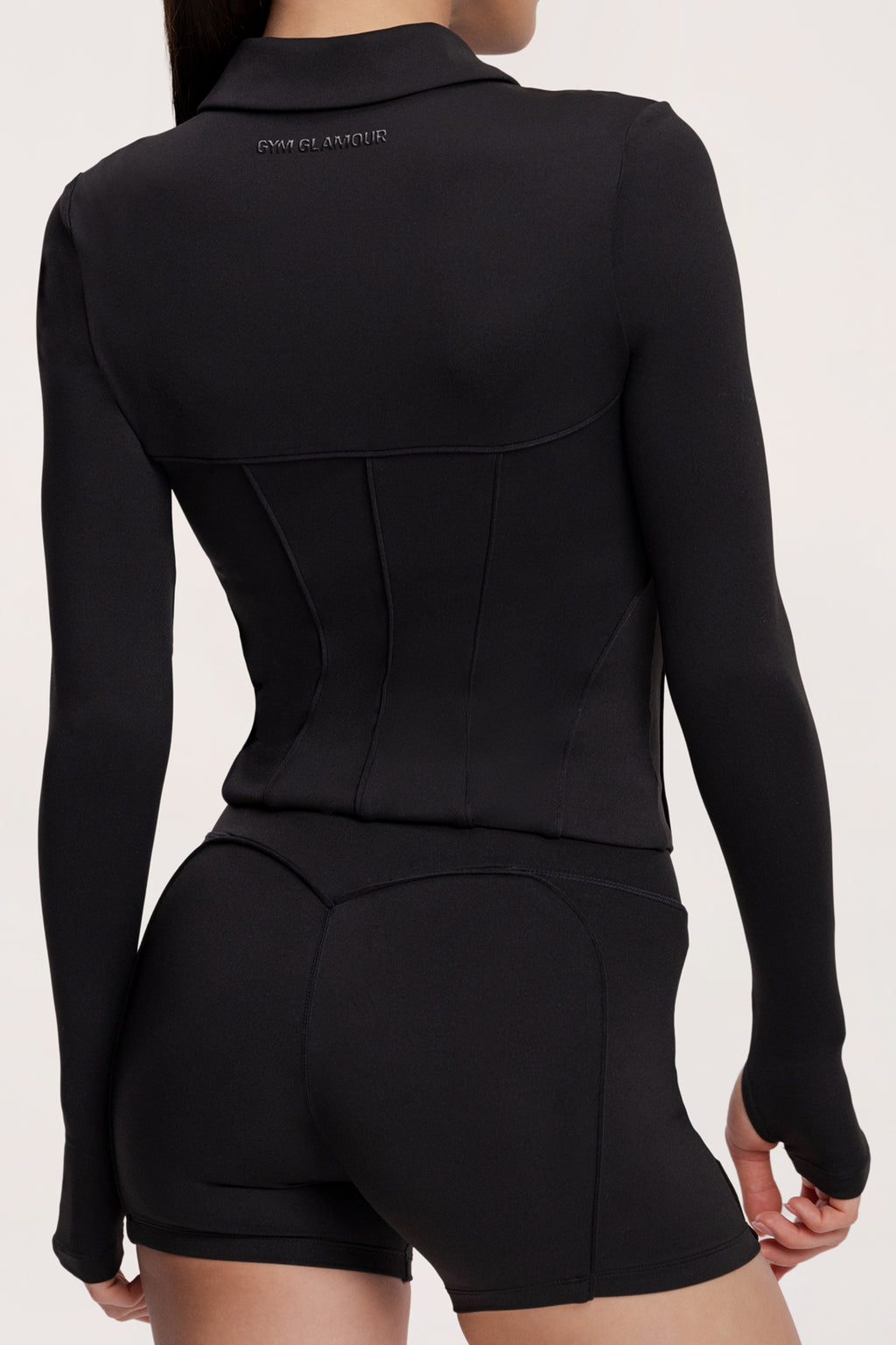 Zip hoodie pilates era black
