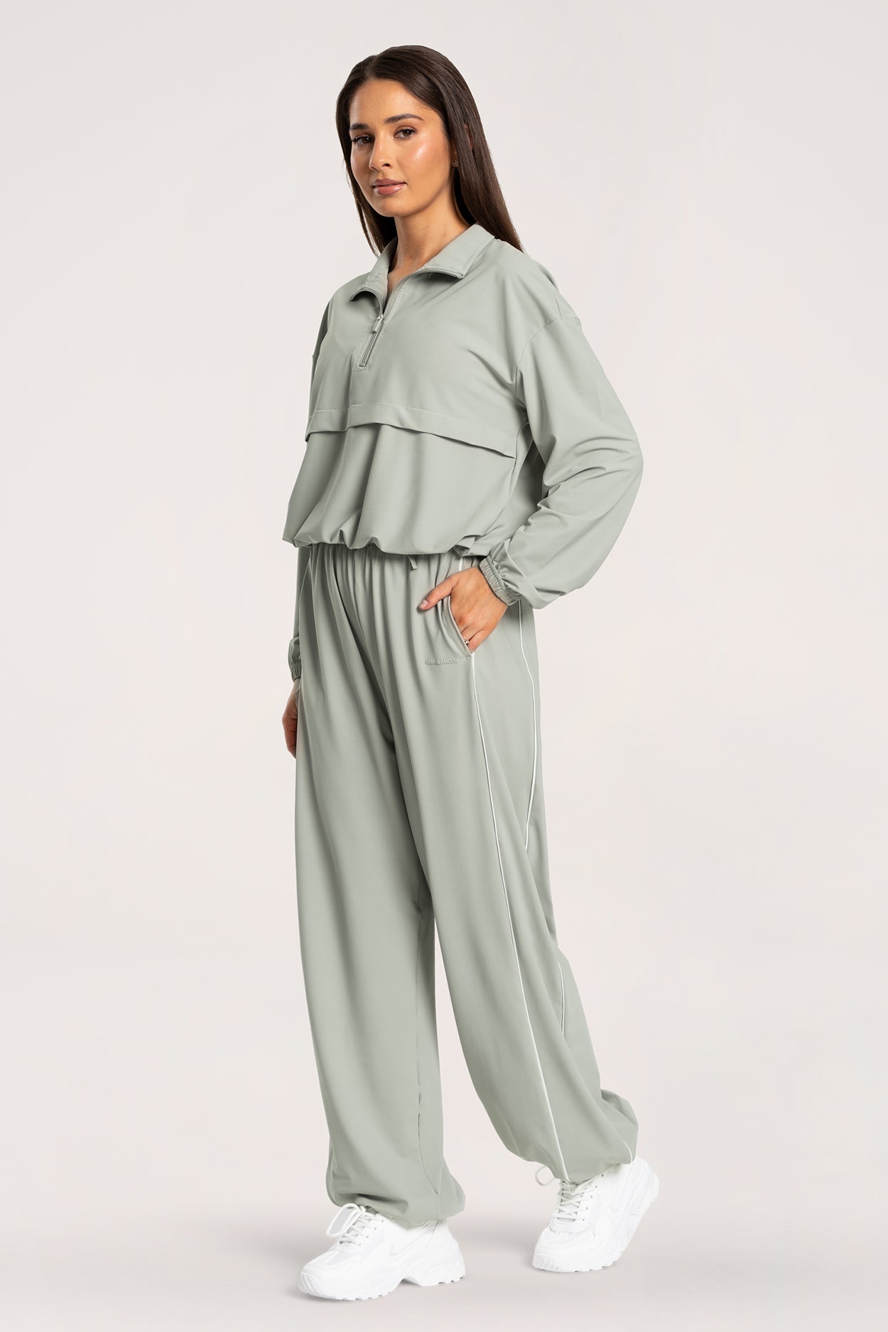 UN1FORM Slick Pants olive grey