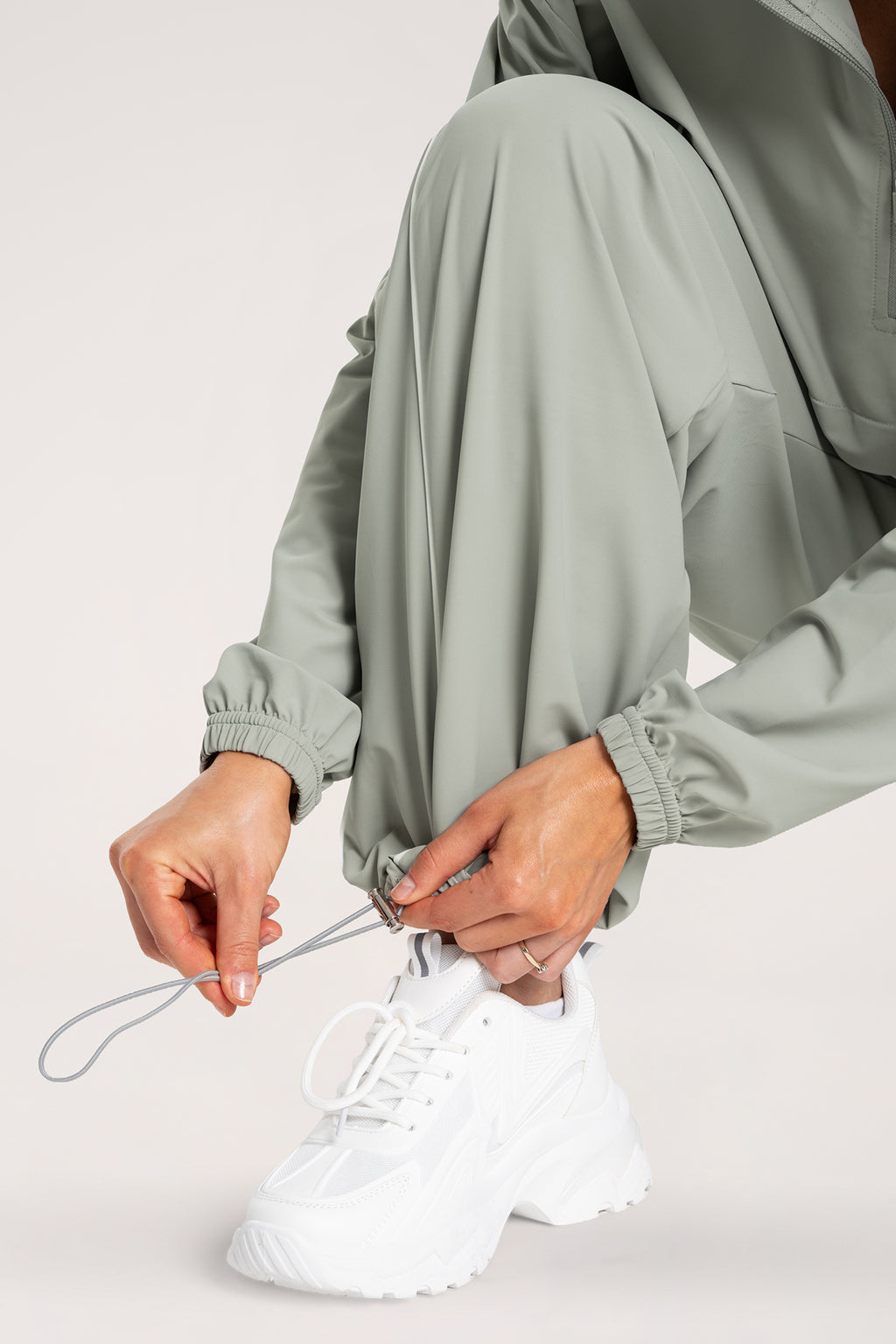 UN1FORM Slick Pants olive grey