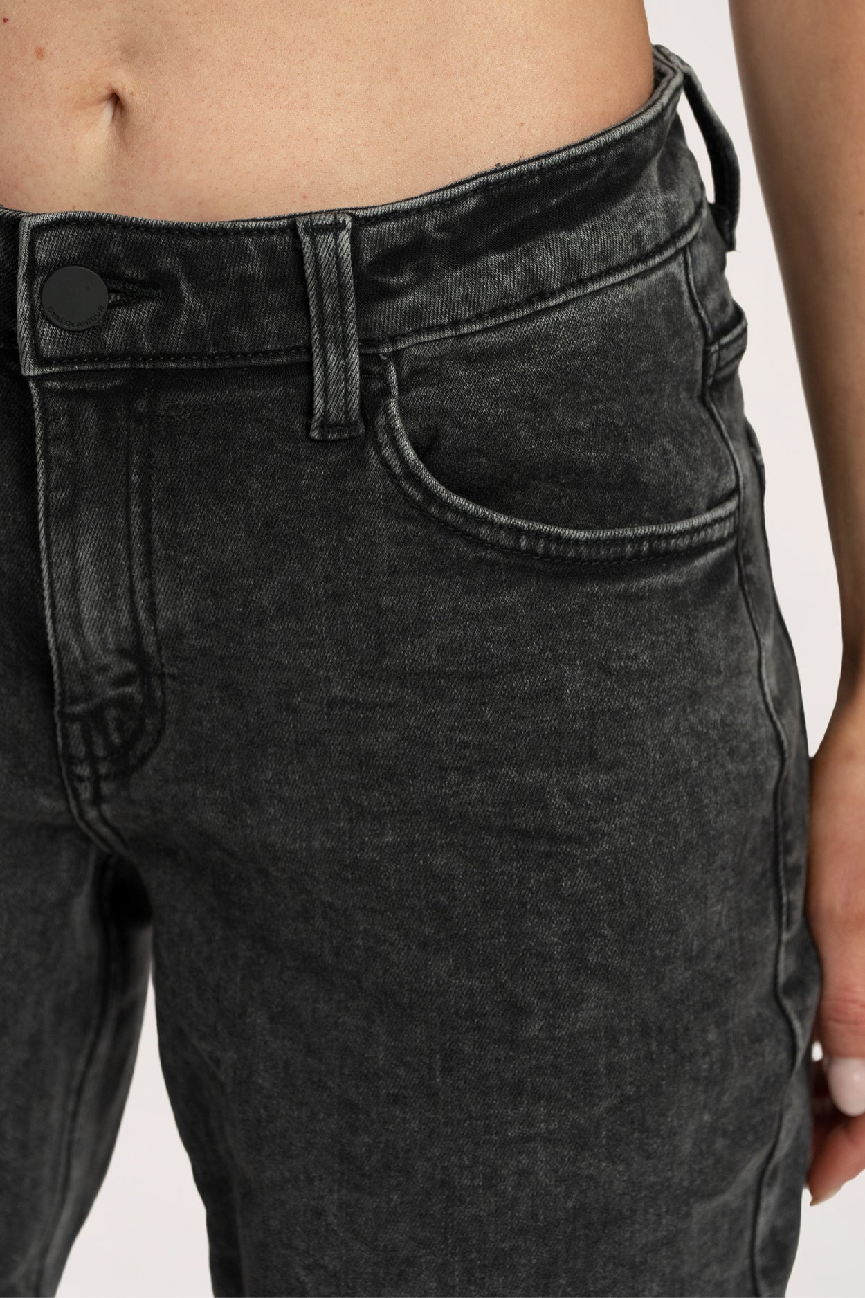 Wide low-waist jeans grey