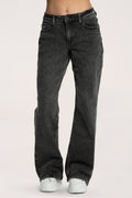 Wide low-waist jeans grey
