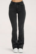 Perfect slim flare jeans black long