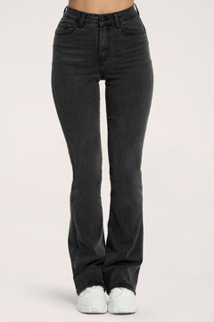 Perfect slim flare jeans black long