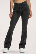 Push up flare jeans black