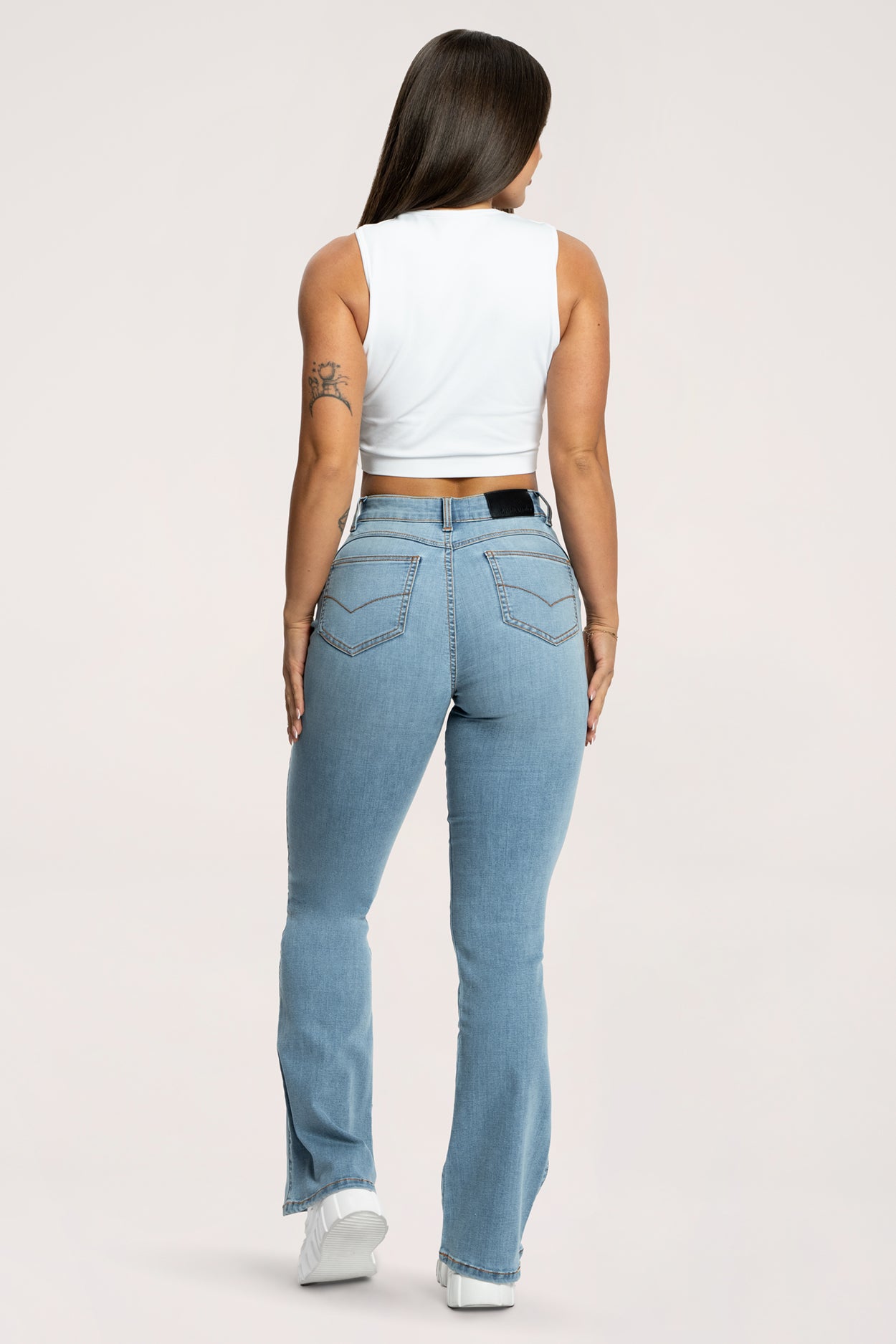 Perfect slim flare jeans light blue