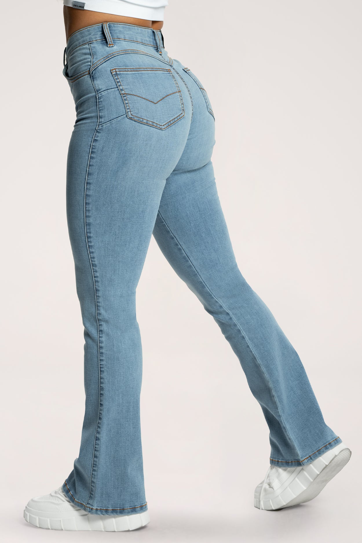 Perfect slim flare jeans light blue