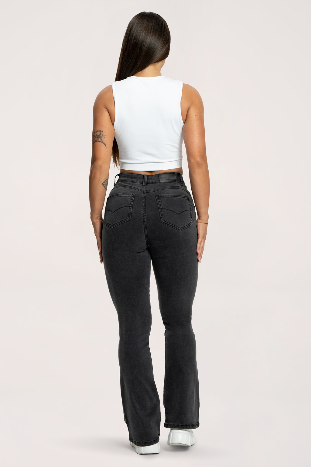 Perfect slim flare jeans black