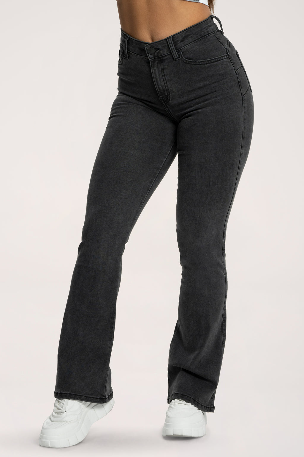 Perfect slim flare jeans black