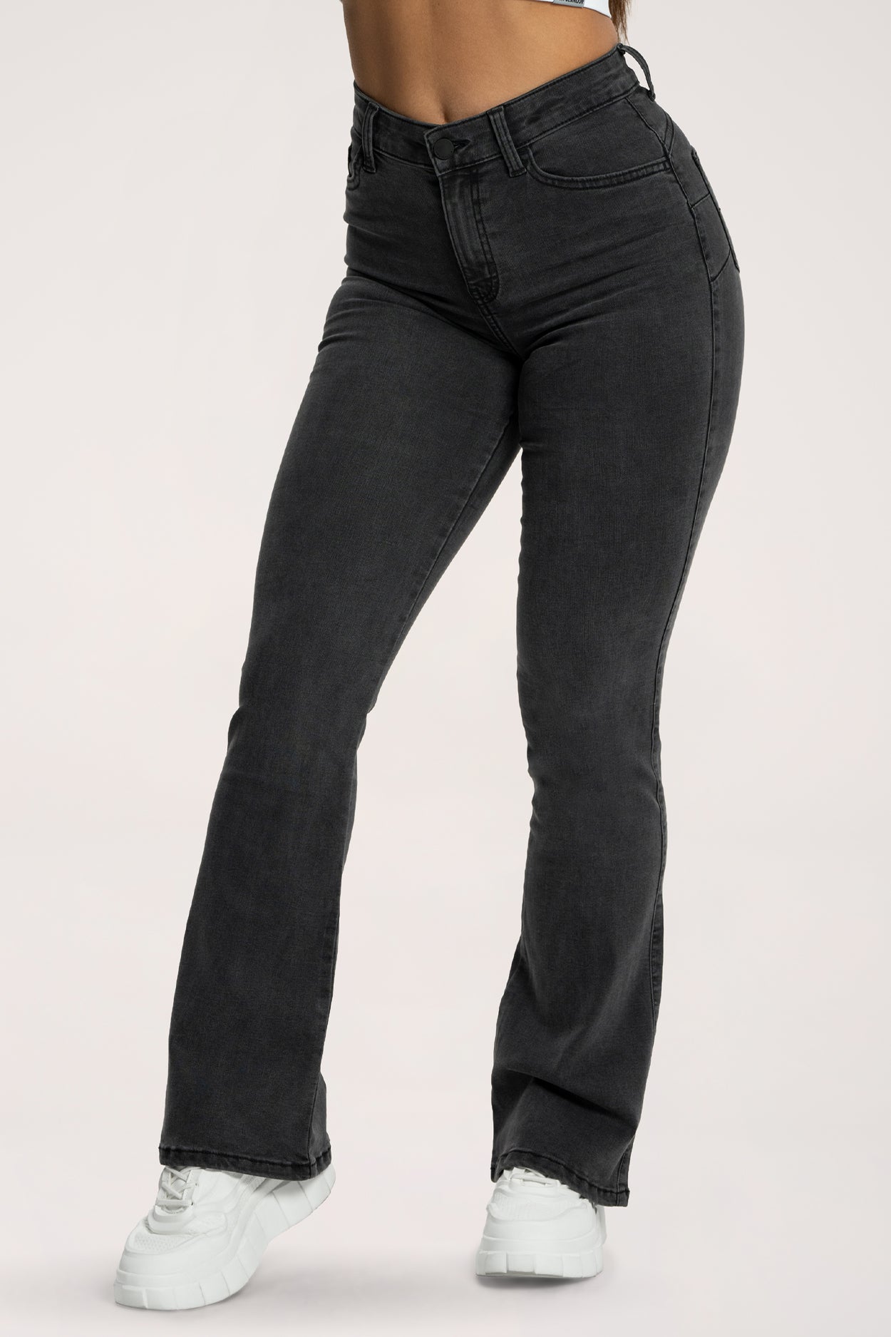 Perfect slim flare jeans black
