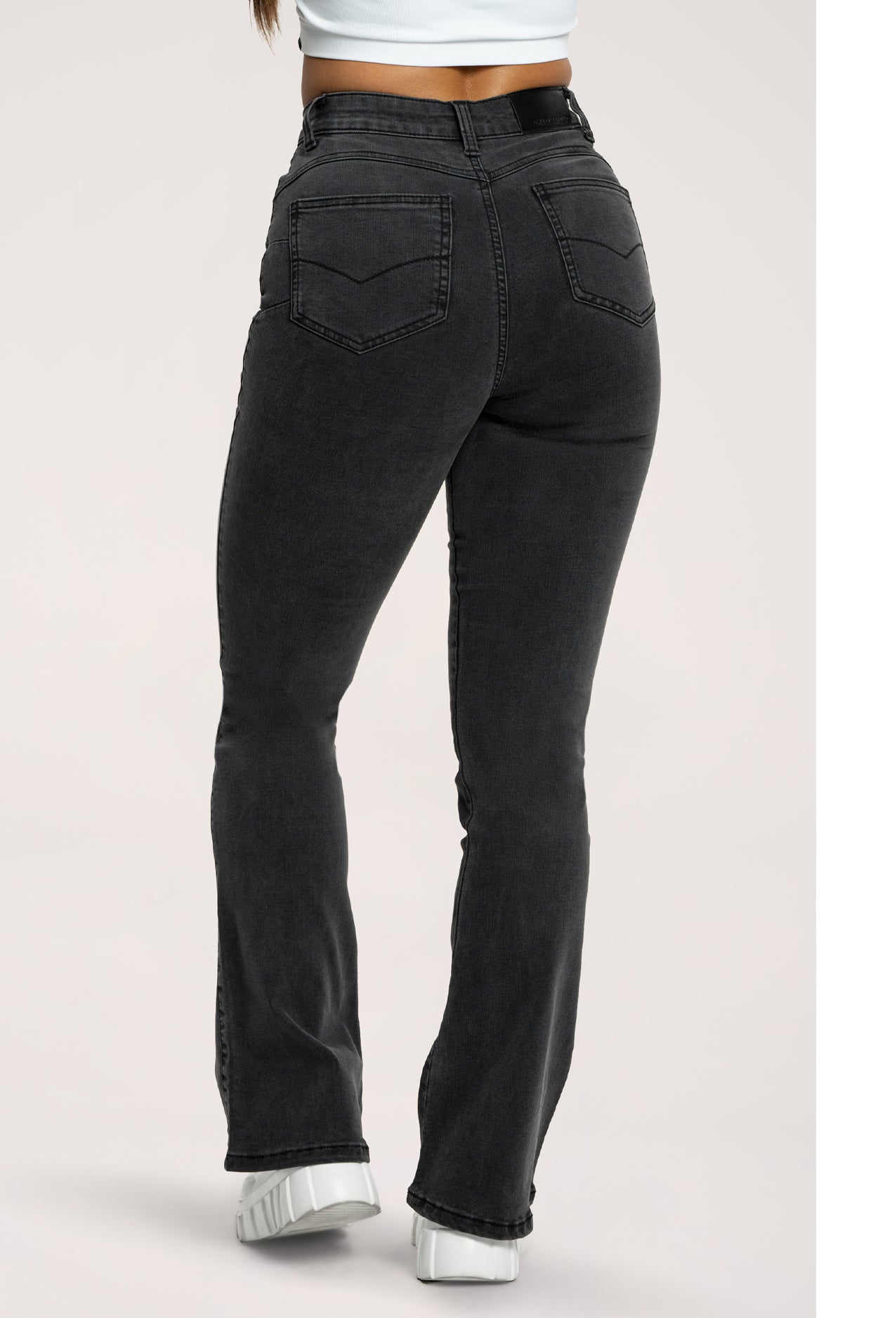 Perfect slim flare jeans black