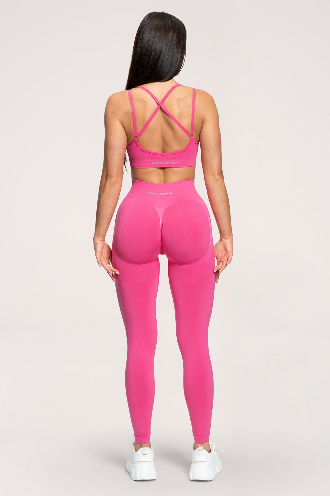 Fake BBL leggings hot pink