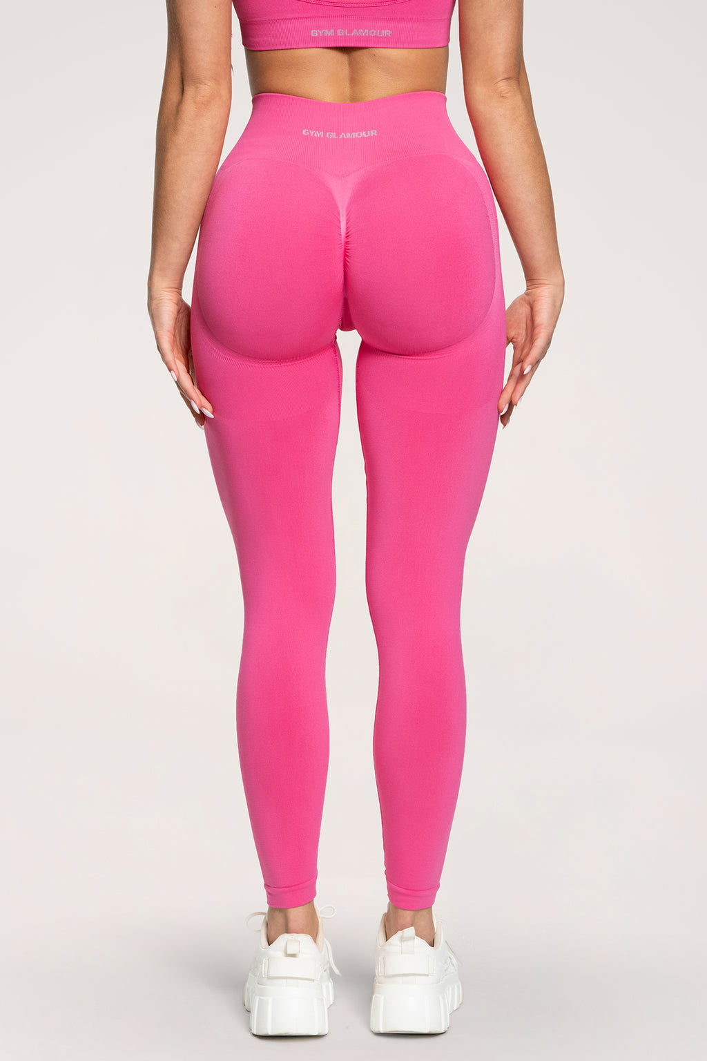 Fake BBL leggings hot pink