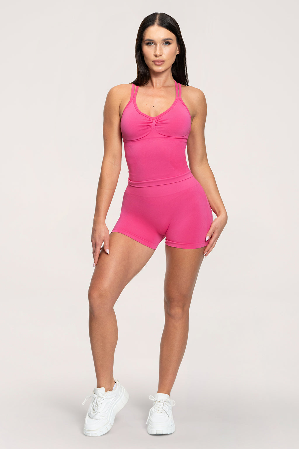 Fake BBL shorts hot pink