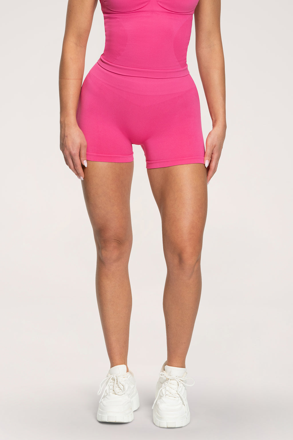 Fake BBL shorts hot pink