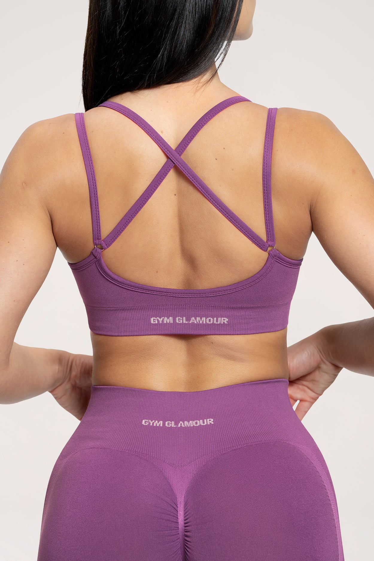 Fake BBL sports bra electric