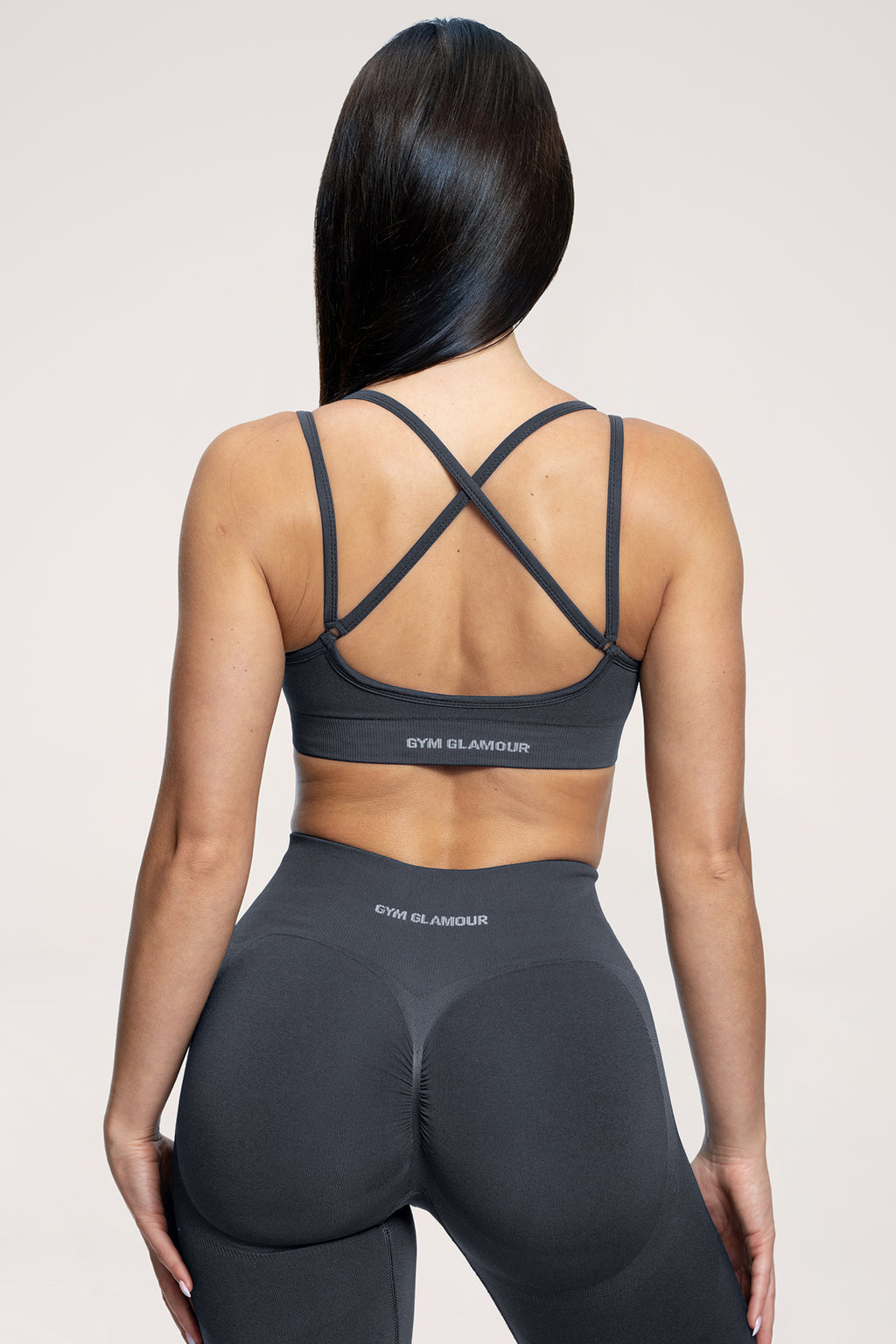Fake BBL sports bra anthracite