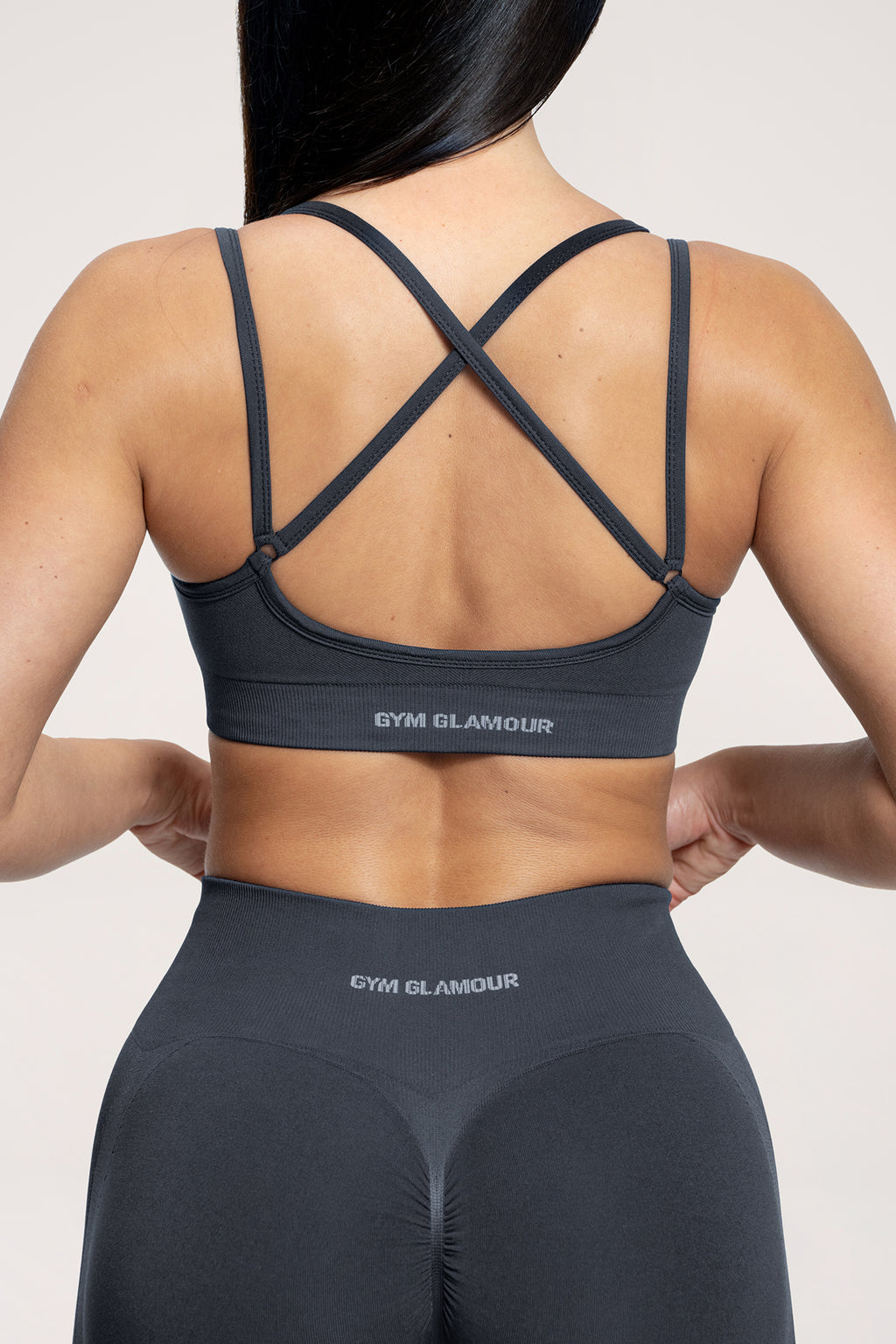 Fake BBL sports bra anthracite