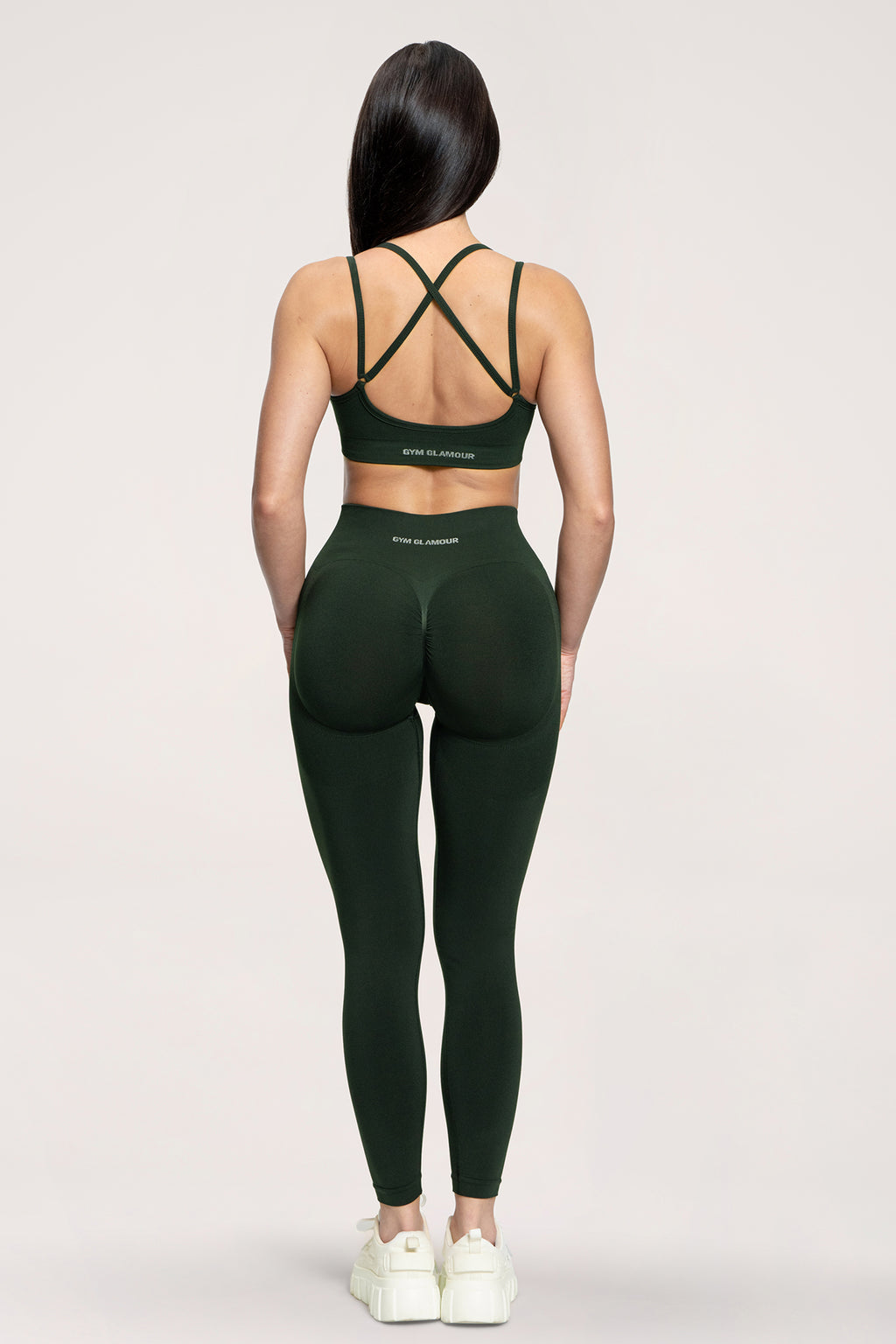 Fake BBL leggings forest