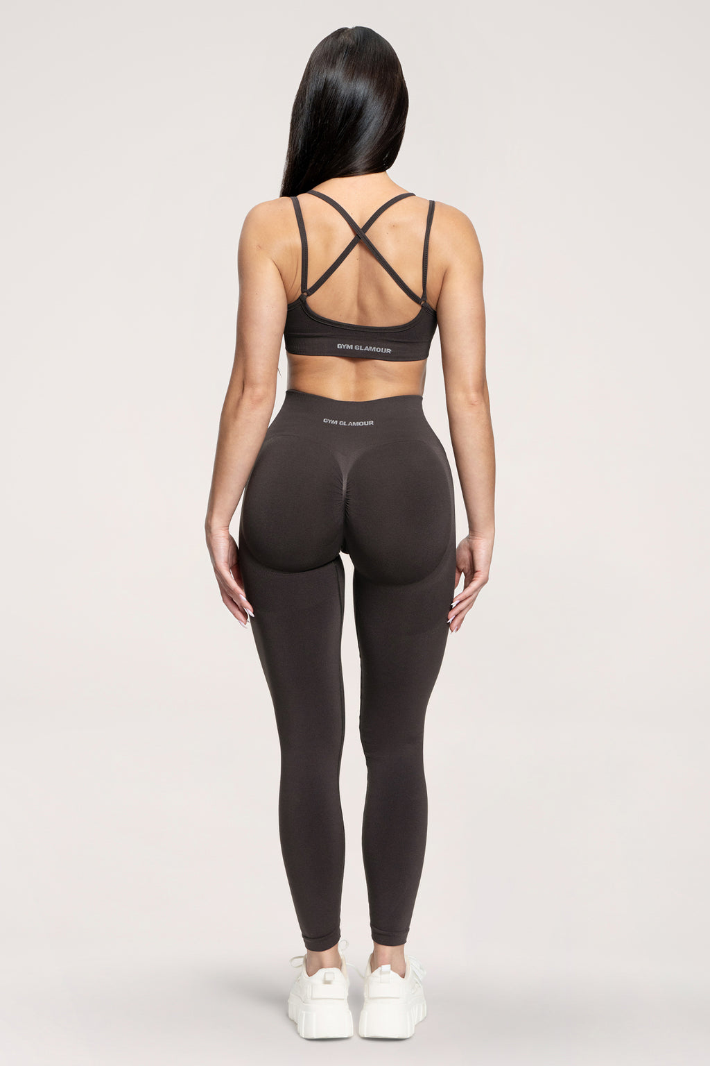 Fake BBL leggings chocolate