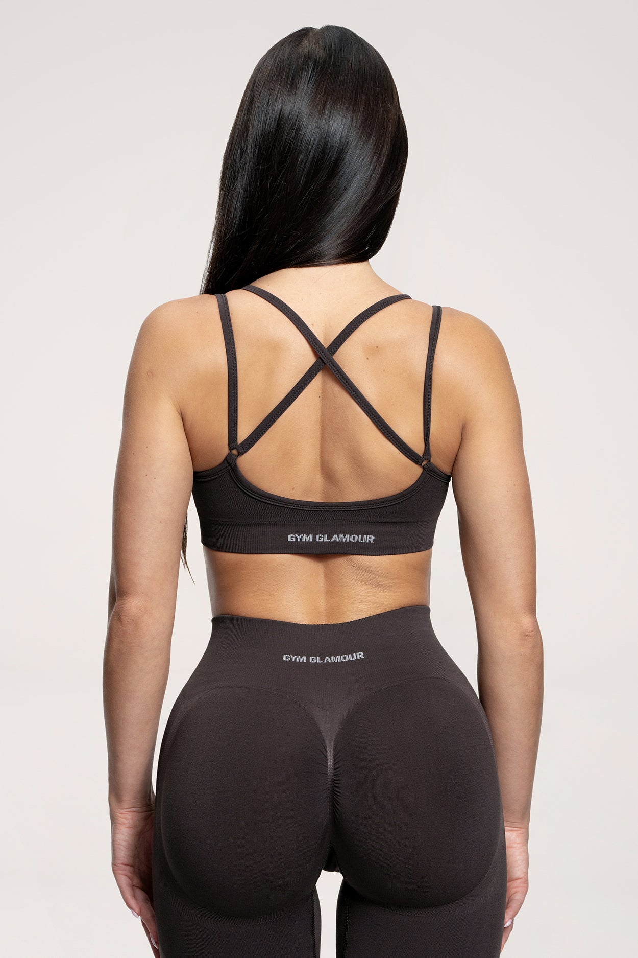 Fake BBL sports bra chocolate