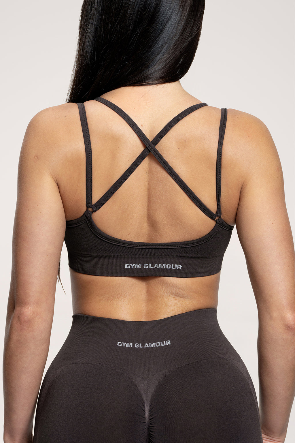 Fake BBL sports bra chocolate