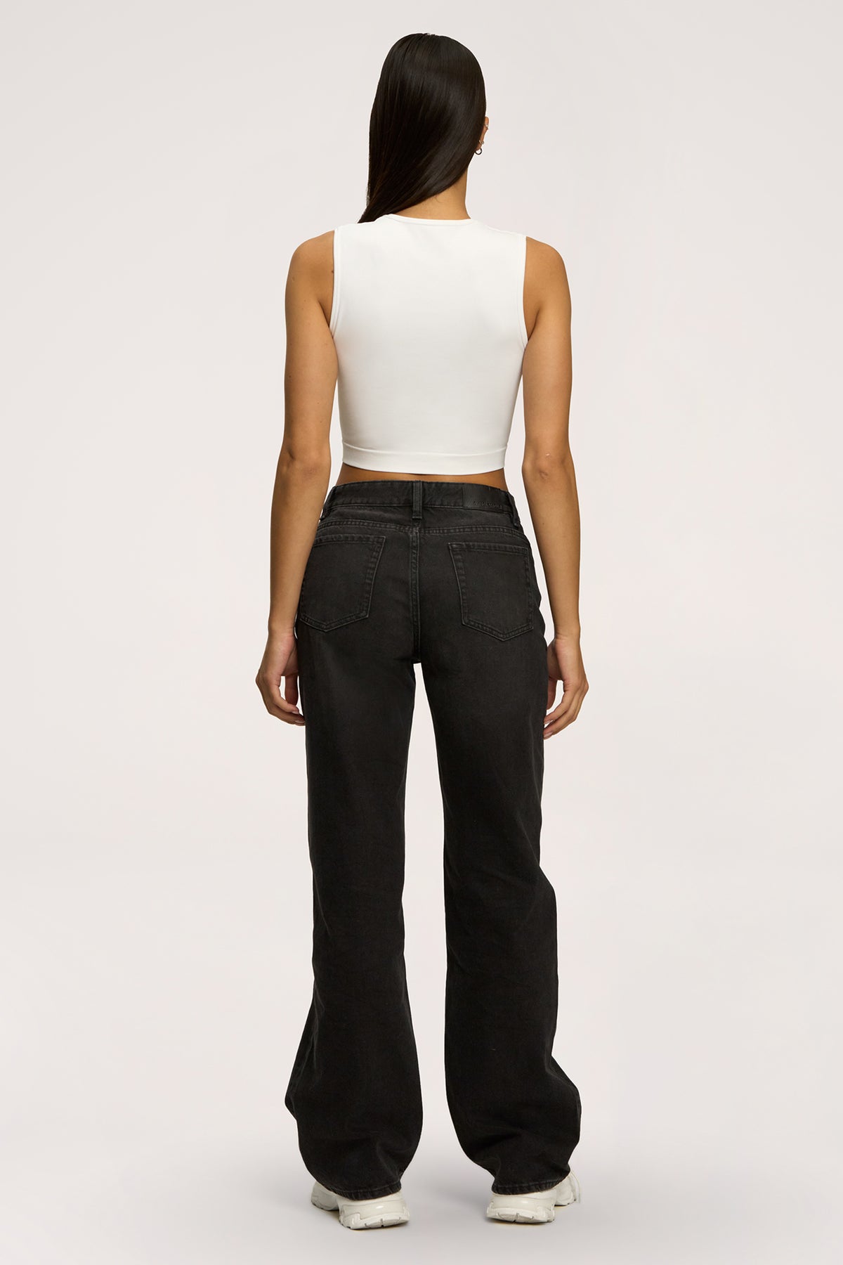 Wide relaxed jeans black