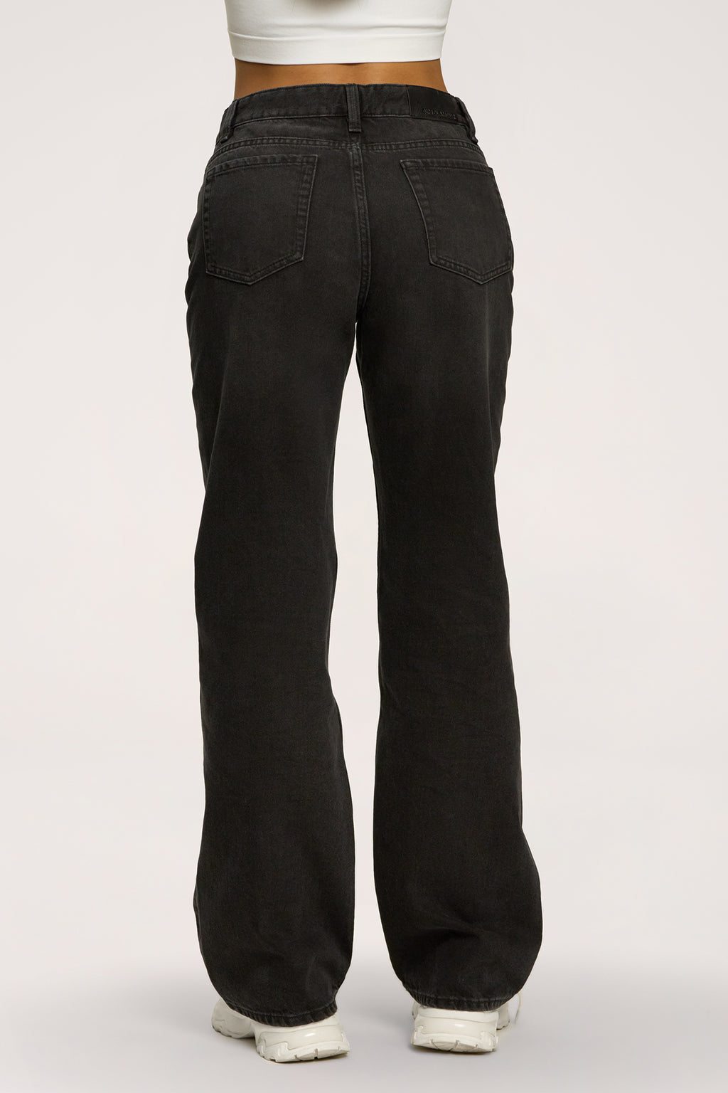 Wide relaxed jeans black