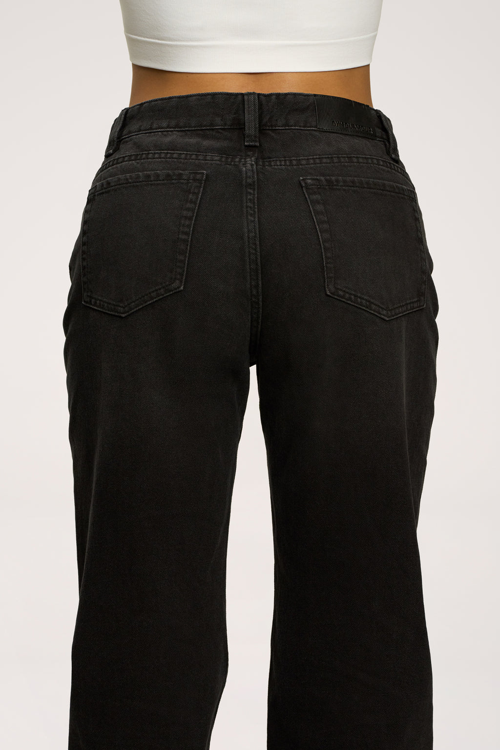 Wide relaxed jeans black