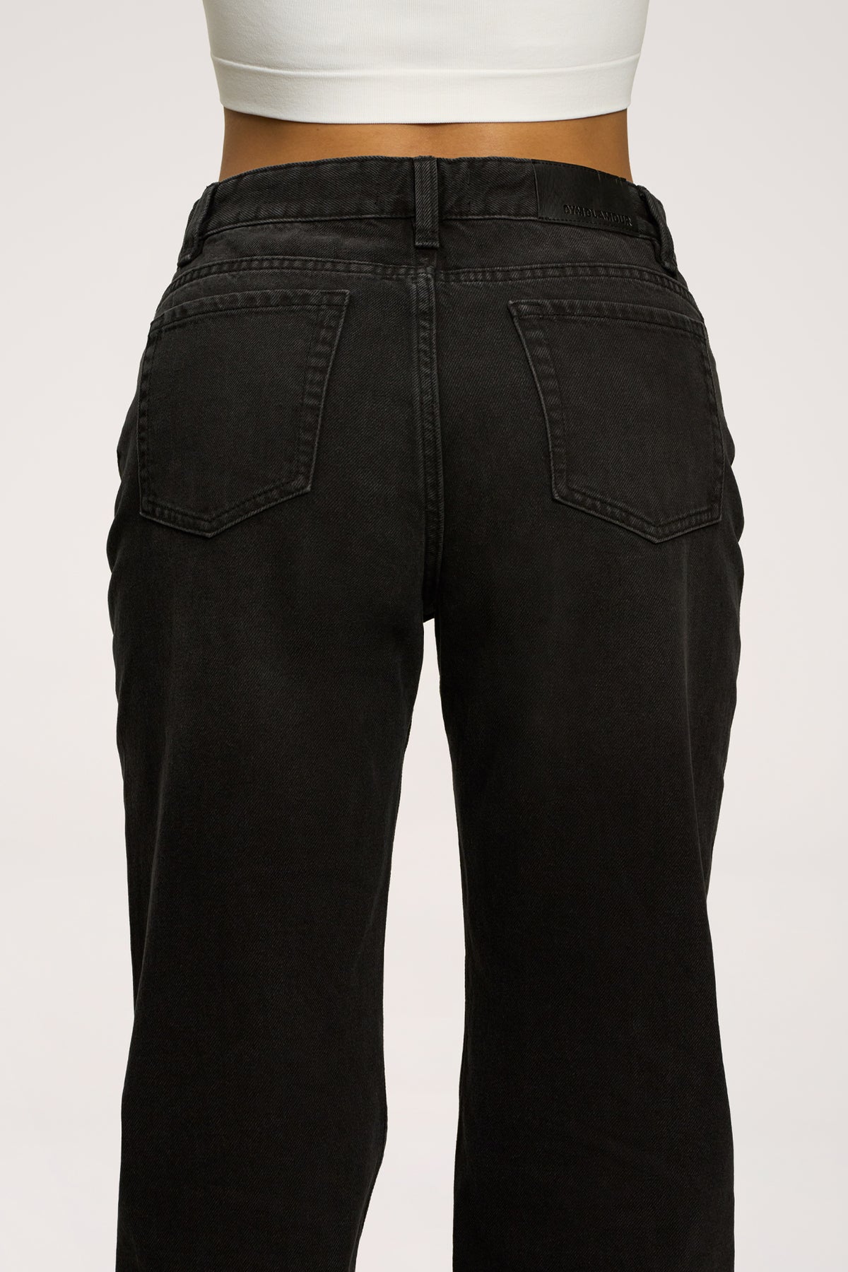 Wide relaxed jeans black