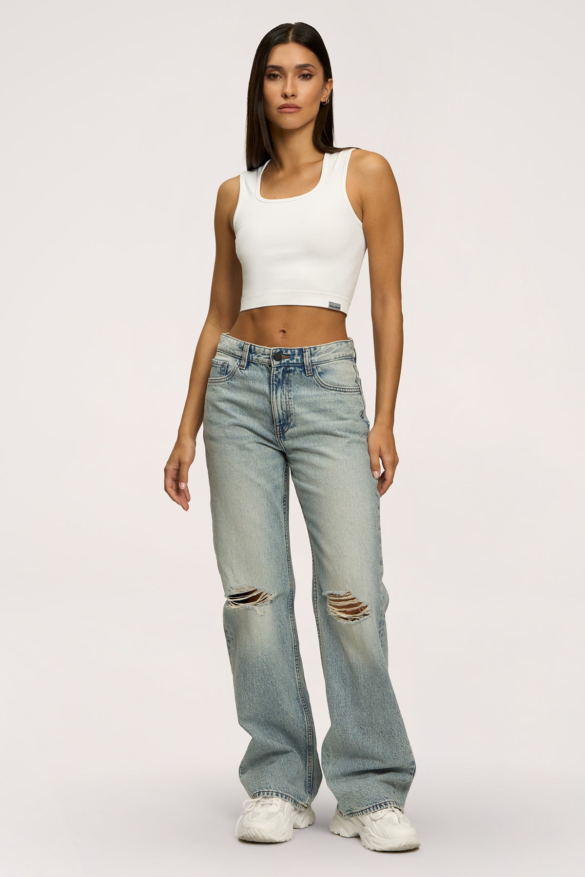 Wide relaxed jeans light blue