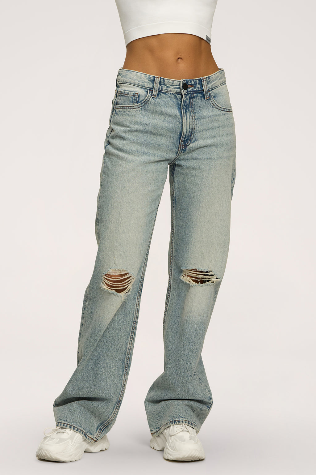 Wide relaxed jeans light blue