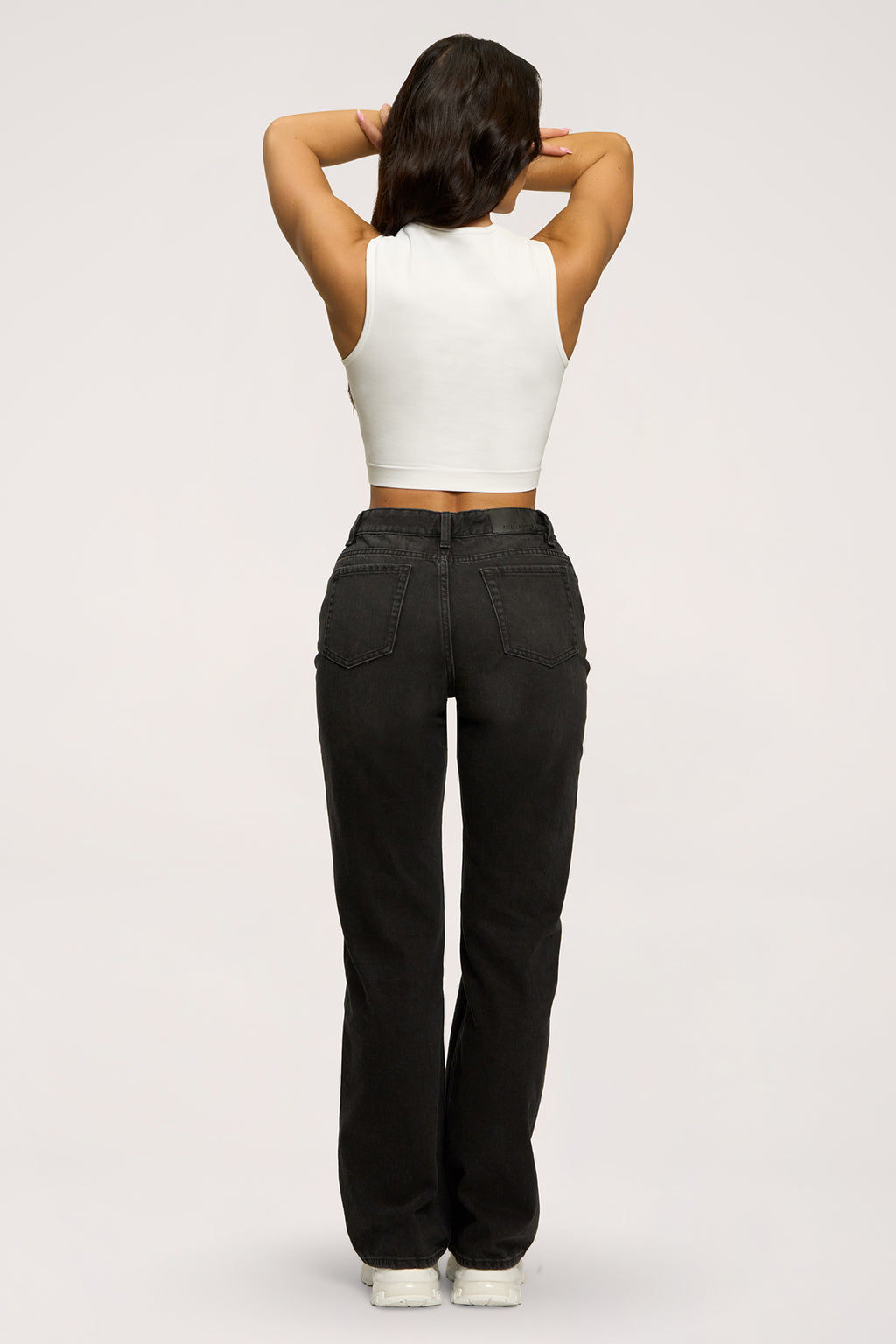 Wide relaxed jeans black