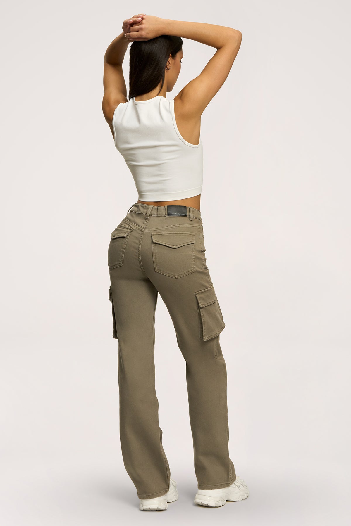 Cargo jeans green olive