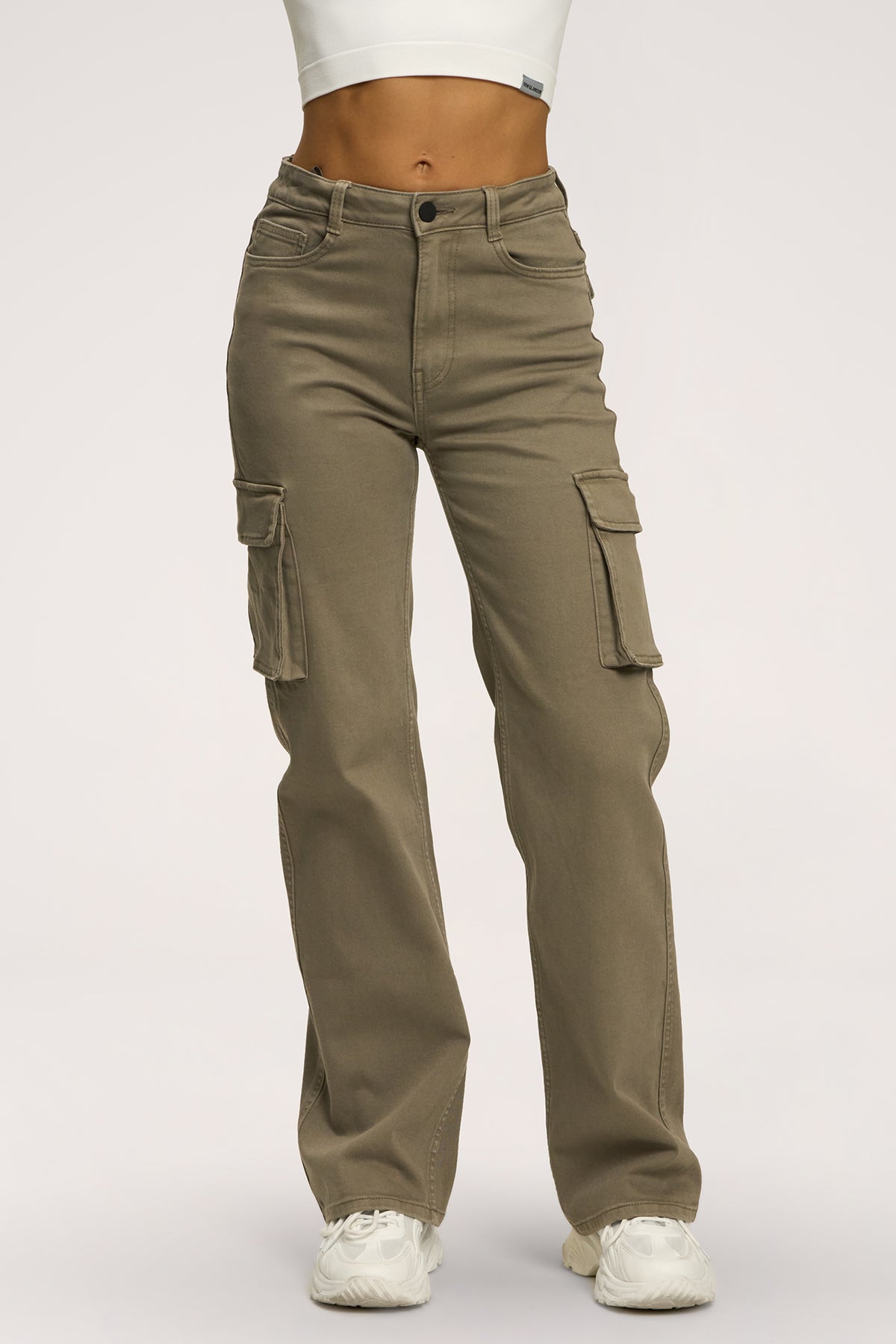 Cargo jeans green olive