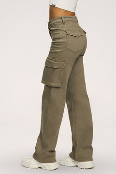 Cargo jeans green olive