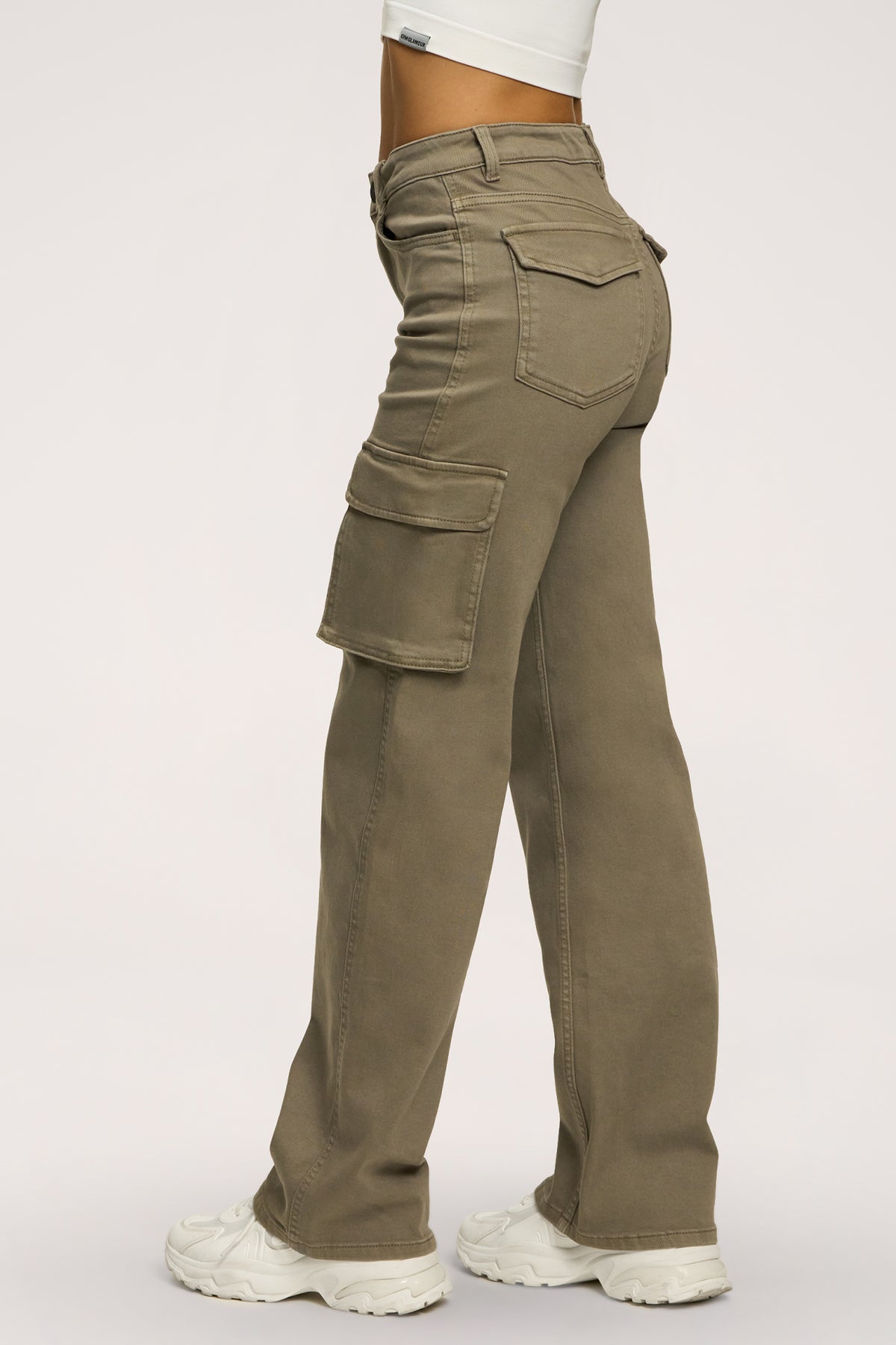 Cargo jeans green olive