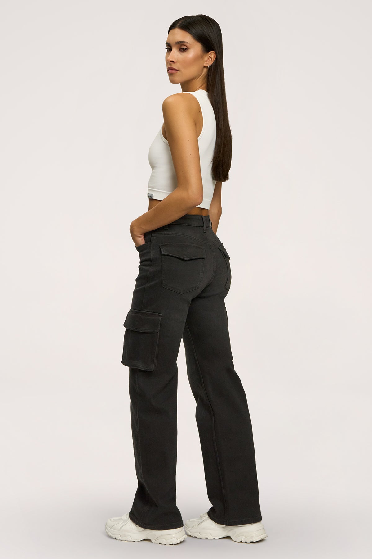 Cargo jeans black