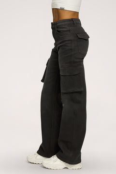 Cargo jeans black