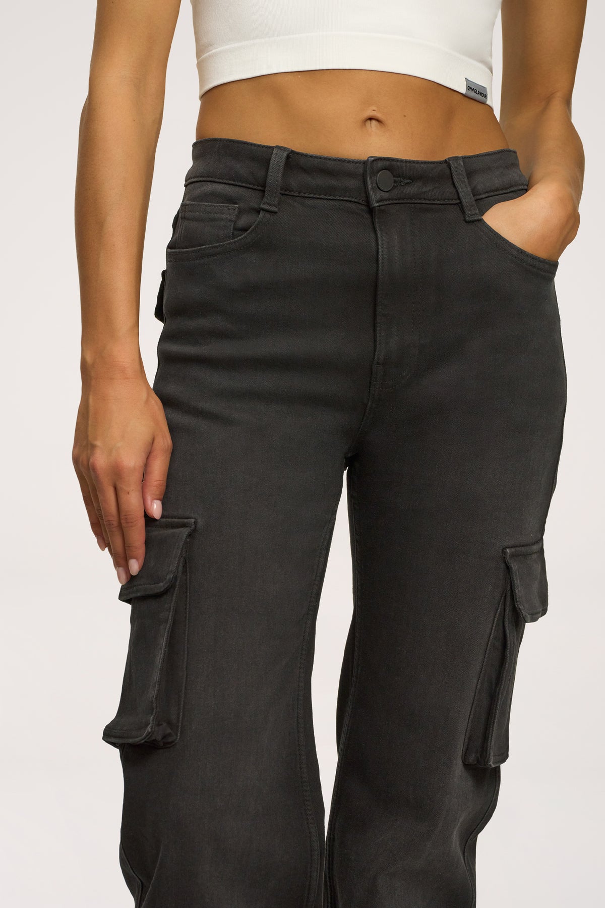 Cargo jeans black