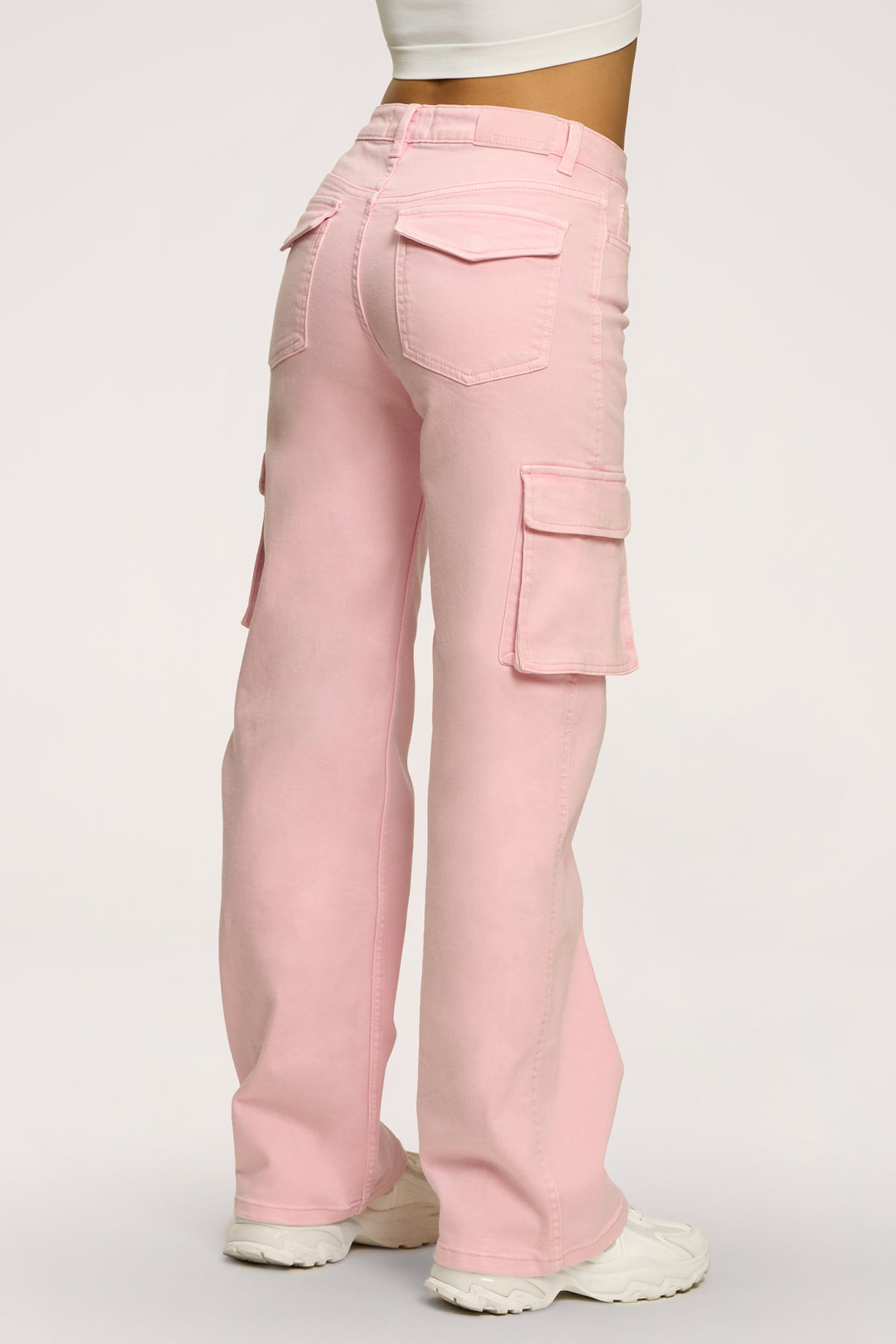 Cargo jeans light pink