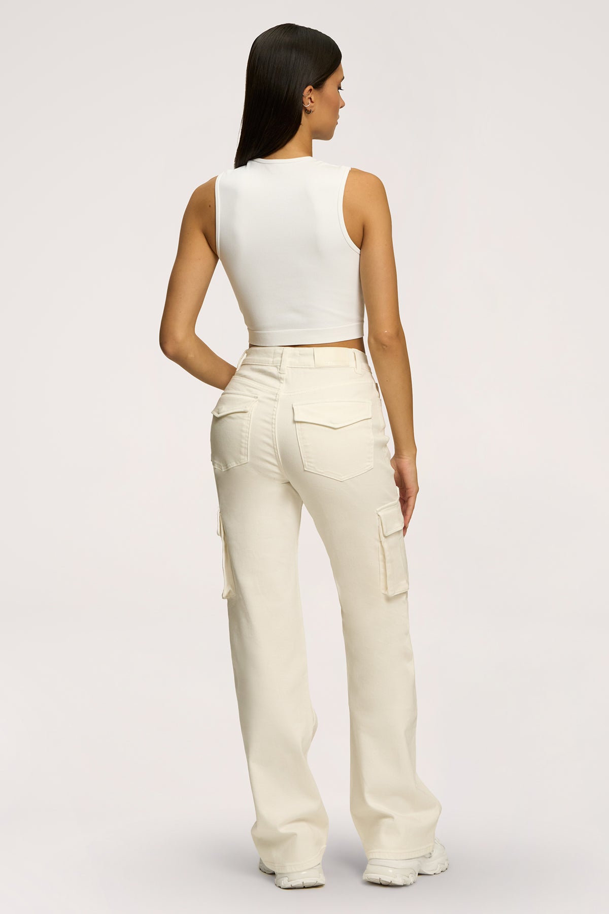 Cargo jeans off white