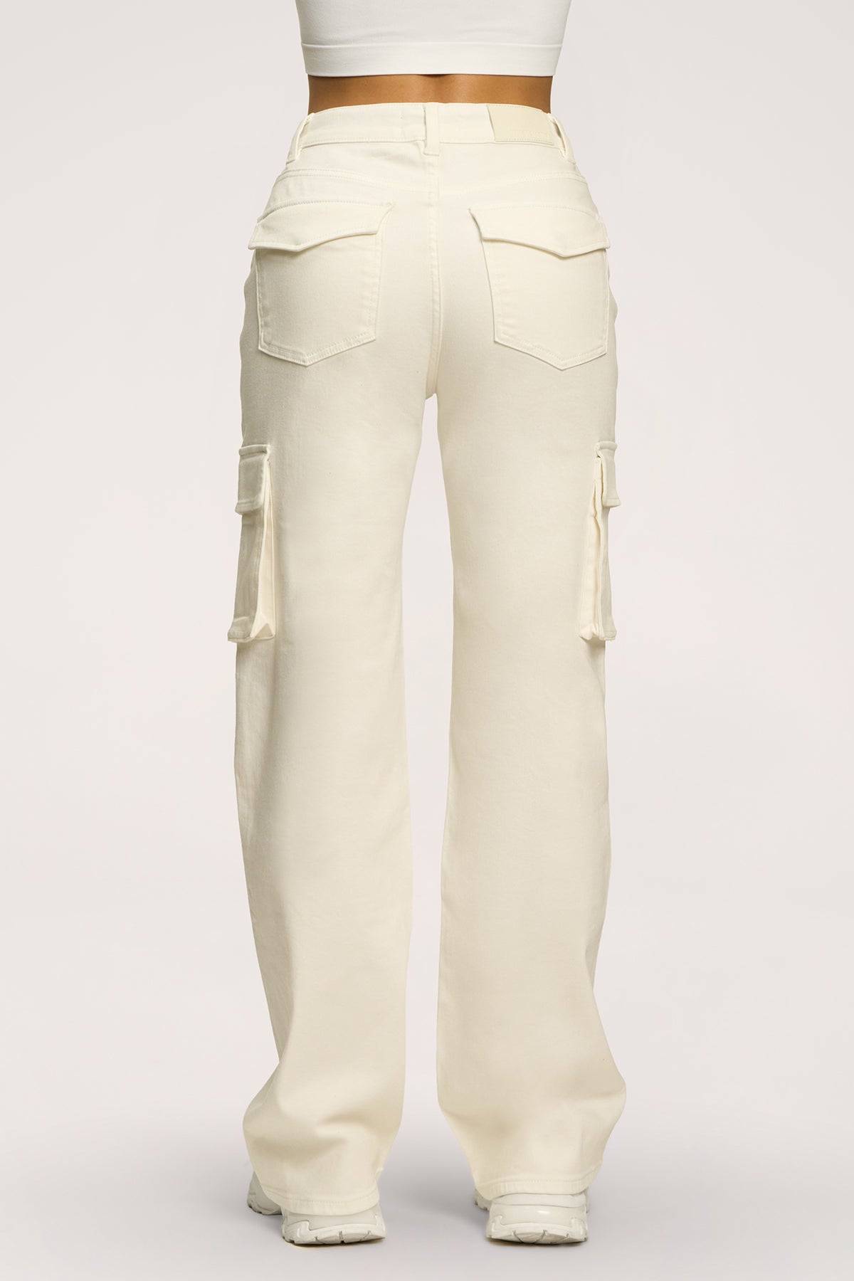 Cargo jeans off white