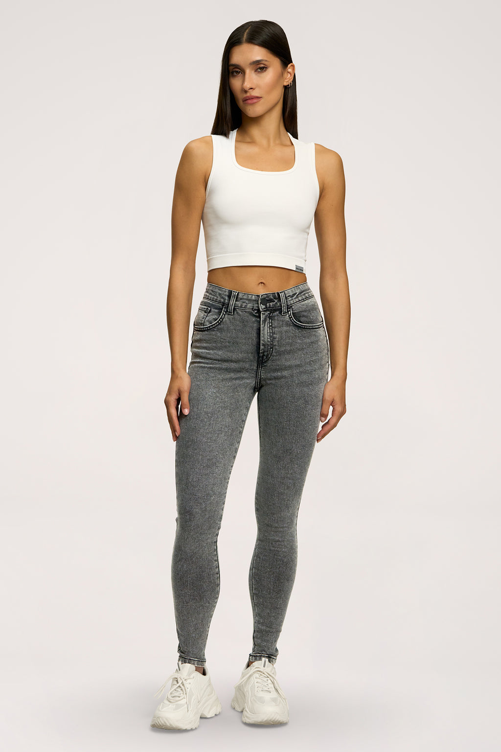 Skinny perfect slim jeans light grey