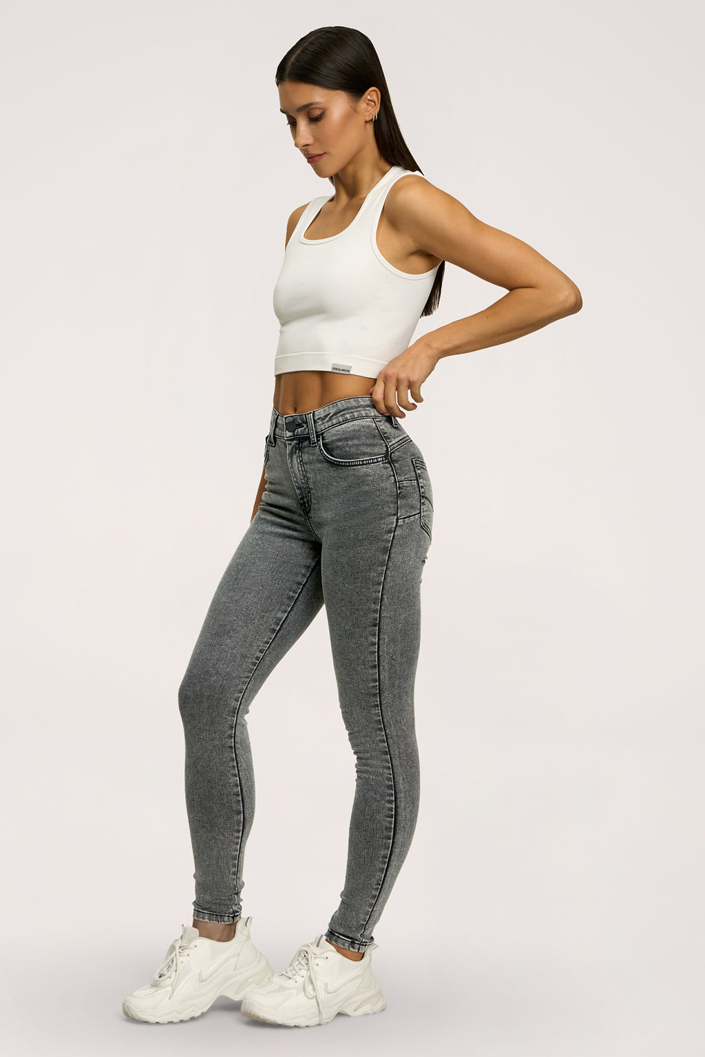 Skinny perfect slim jeans light grey