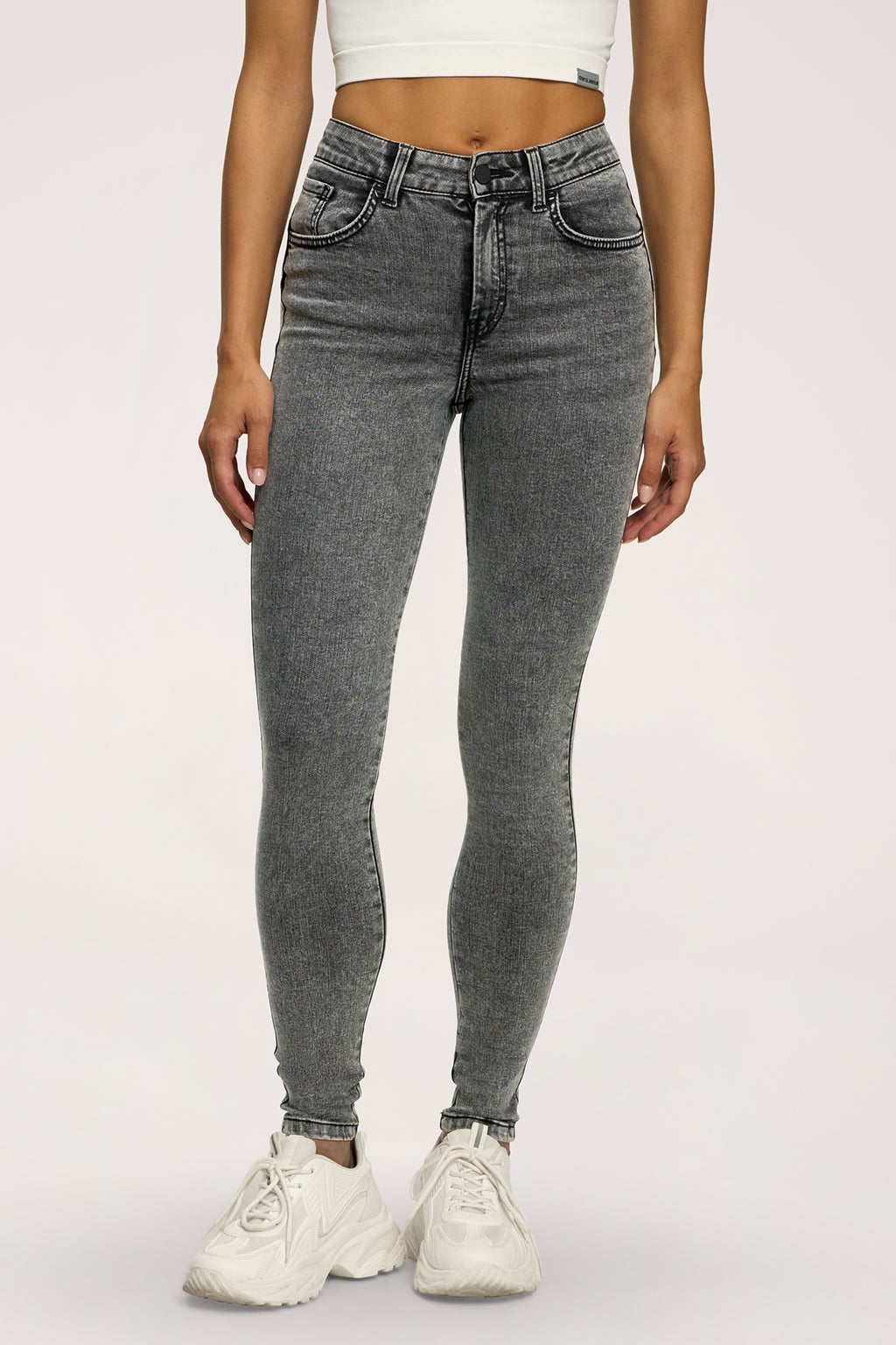 Skinny perfect slim jeans light grey