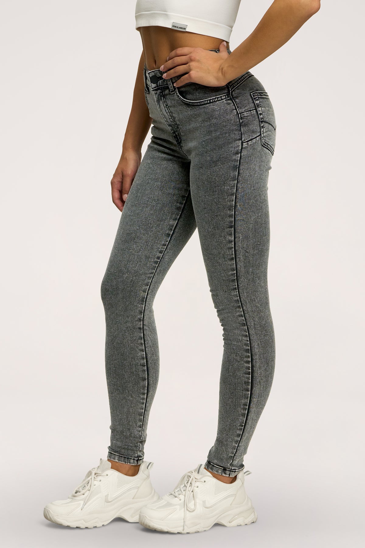 Skinny perfect slim jeans light grey