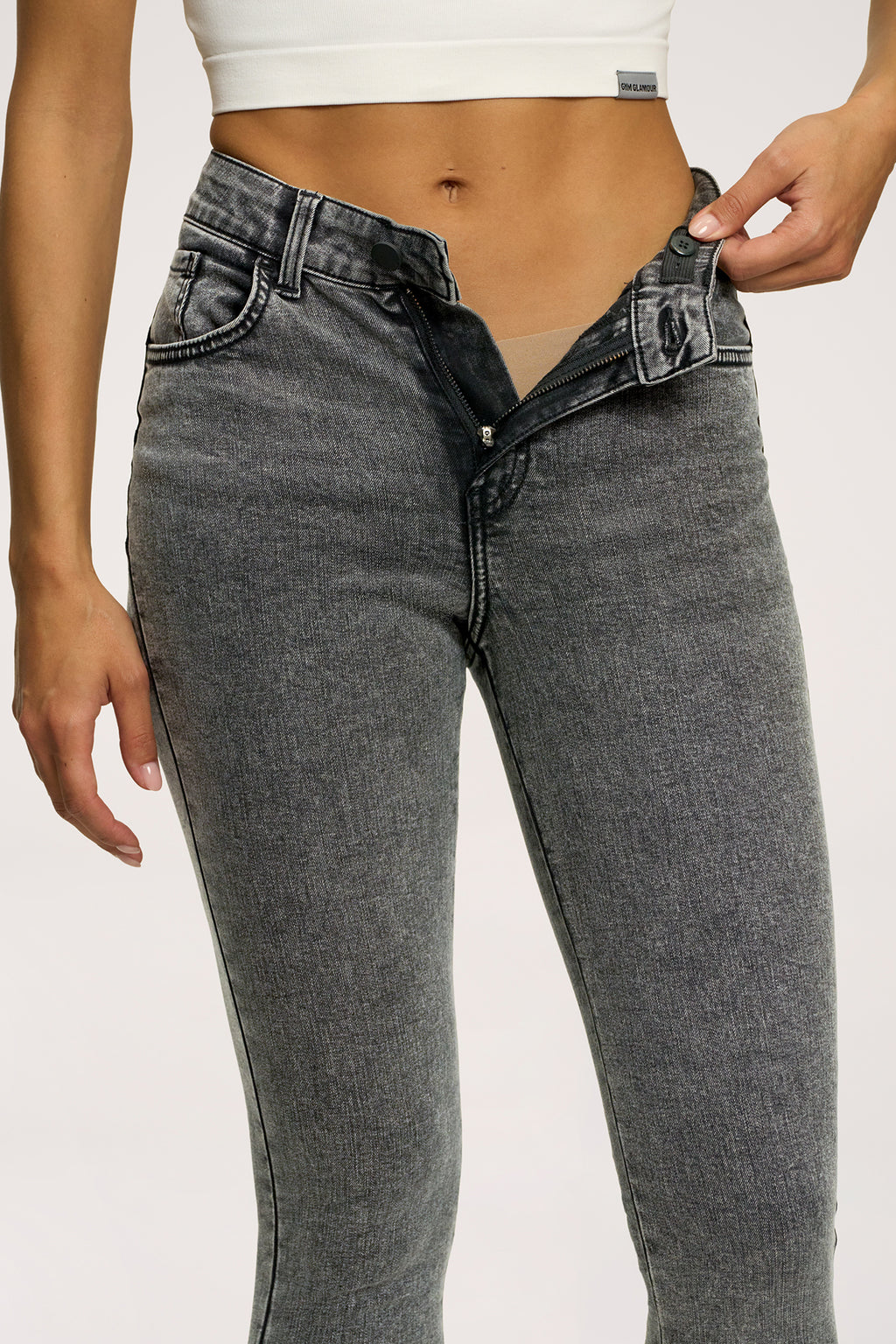Skinny perfect slim jeans light grey