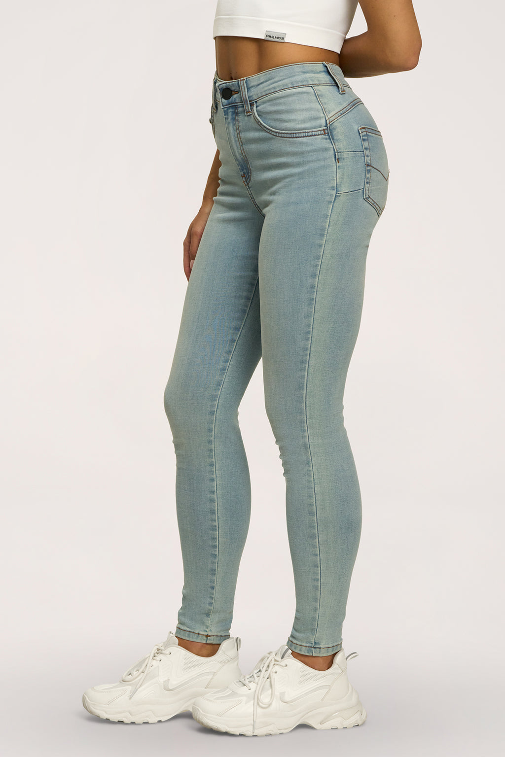 Skinny perfect slim jeans light blue