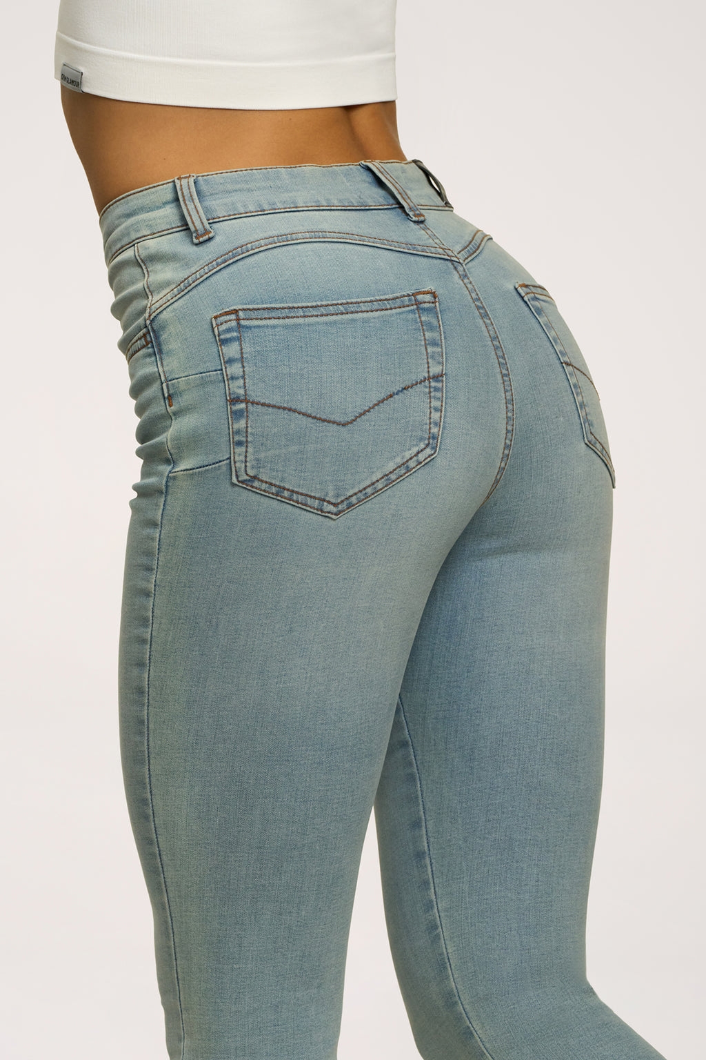 Skinny perfect slim jeans light blue